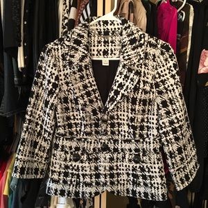 New White House Black Market jacket size small Houndstooth blazer